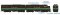 Rapido 53532 - HO EMD FT A+B Set - DC/DCC/Sound - Reading (Black & Green) #258A + 258B