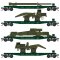 Micro Trains 993 02 204 - N Scale 40ft Flatcars w/Loads - EJ&E (4pk)