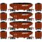 Athearn Roundhouse 1042 - HO 34Ft Ribbed Hopper - BNSF (4 pkg) #1