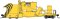 Walthers Proto 110126 - HO Ready to Run - Jordan Spreader - Painted, Unlettered (Yellow)