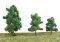 Walthers SceneMaster 1184 All Scale - Summer Trees w/ Pin Base, 3-3/8In to 5-1/2In, 8 to 14 cm pk...