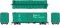 Rapido 155003-2 - HO 40Ft Boxcar w/ Early Improved Dreadnaught Ends - Great Northern (Glacier Gre...