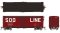 Rapido 180002 - HO 1937 AAR 40Ft Boxcar - Square Corner Ends - SOO Line (6pkg)