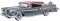 Oxford Diecast 87ED58008 - HO 1951 Ford Edsel Citation - Assembled - Silver Grey, Ember Red 