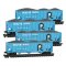 Micro Trains 993 00 191 - N Scale 100-Ton 3-Bay Hopper - Rock Island (4pk)