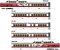 Rapido Trains 203503 - HO UAC TurboTrain (DC/DCC/Sound): Early Amtrak - 5 Car Set