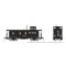 Rapido 225003 - HO D&RGW End Cupola Steel Riveted Caboose: As-Built / Black Scheme (Black/White L...