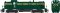 Bowser 25415 - HO Alco RS-3 Phase 2 - DC/DCC Ready - Jersey Central (Green Stripe) #1550