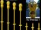 Hi-Tech Details 3004 - N Scale Parking Meters - Yellow (14pk)