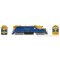 Rapido 38570 - HO EMD GP38 (DC/DCC/Sound): New England Central - Blue & Gold: #9543