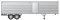 Rapido 403066 - HO 40Ft Fruehauf Fluted Side Volume Van w/ Side Door - Silver/Unlettered