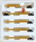 Bowser 42824 - HO Trinity RAF 53C 5-Unit Spine Car Set - Trailer Train TTAX #555008 (5pkg)