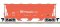 Atlas Trainman 50006121 - N Scale ACF 3560 Center-Flow Covered Hopper - Potash Corp #1709