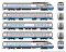 Rapido 525503 - N Scale RTL Turboliner - DCC & Sound - Amtrak (Phase III Late) Set #2