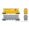 Rapido 533009 - N Scale Flexi Flo Hopper (Late) - PC/CR Scale Test Cars - 2-pack