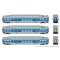 Rapido 546004 - N Bilevel Commuter Car -  AMT / Montreal (Set #1) - (Cab: 2001 Coaches: 2024 2031...