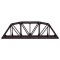 Atlas 593 - HO 18inch Through Truss Bridge Kit - Code 83 Track (Black)