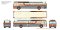 Rapido Trains 753093 HO New Look Bus Exclusive London Transit Commission (Orange/Brown)#129 16 - ...