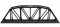 Atlas 888 - HO 18inch Through Truss Bridge - w/ Code 100 Track - Black