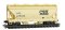 Micro Trains 09200522 - N Scale ACF 39Ft 2-Bay CF Covered Hopper - Round Hatches - CSX NYC (Tan) ...