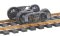 Kadee 509 - HO Andrews (1898) Trucks w/33in Ribbed Back Wheels - Metal Fully Sprung (1pair)