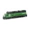 Athearn HO G40981 Diesel EMD GP39-2 Phase 1 Burlington Northern 2712 DCC & Sound