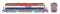 Rapido 540546 - N Scale Dash 8-40CM - DCC & Sound - BC Rail: Red/White/Blue #4607