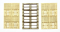 ShowCase Miniatures 2360 - HO Scale Freight Pallets - 8pkg