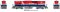 Rapido 33536 - HO MLW M420 B/B Set - DCC & Sound - BC Rail (Red/White/Blue - B Unit Hockey Stick)...