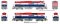 Rapido 33033 - HO MLW M420 A/B Set - DC/DCC Ready - BC Rail (Red/White/Blue) #644, 684