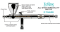 Iwata Eclipse ECL350T - Takumi Side Feed Dual Action Airbrush 