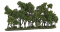 Woodloand Scenics 3582 - Hedge Row - Woodland Classics(TM) Ready Made Trees(TM) -- 8-1/4 x 1 to 4...