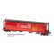 Intermountain 45102-156 - HO 59Ft 4-Bay Cylindrical Covered Hopper - Red Canada CPWX #606601