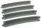 Kato Unitrack 20-160 - N Scale Curved Track - 15-Degrees - 19 Inch Radius (4pk)